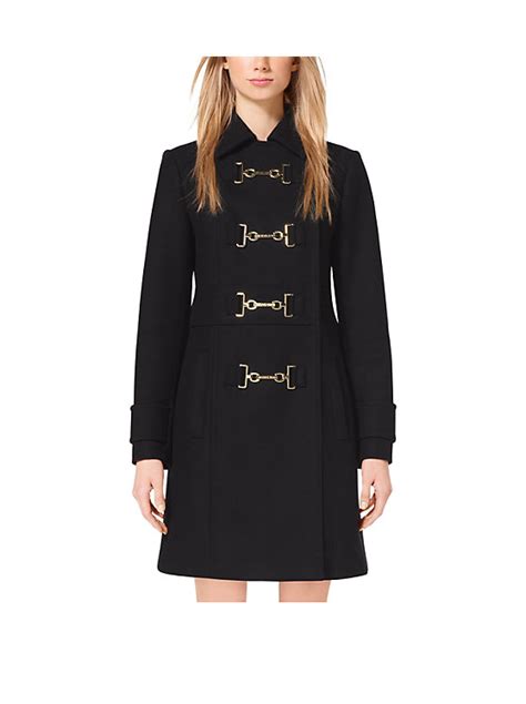 michael kors wool melton duffle coat|MICHAEL Michael Kors Melton Wool.